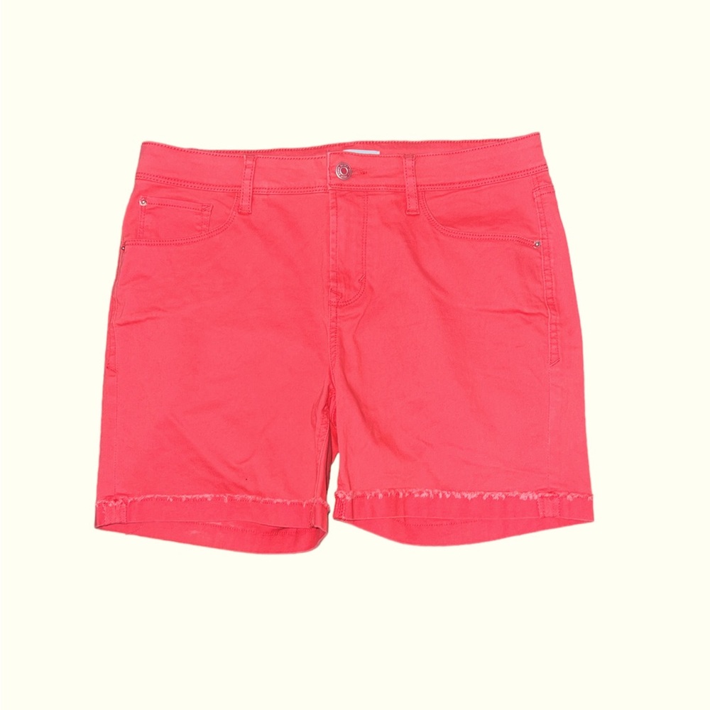 Kensie Jeans Coral Cuffed Stretch Shorts Sz 10/30